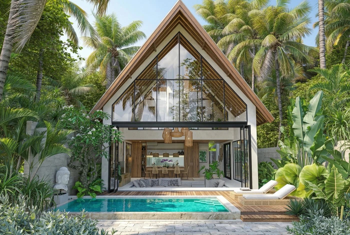 Balitecture team on construction site in Bali - single company handles all phases