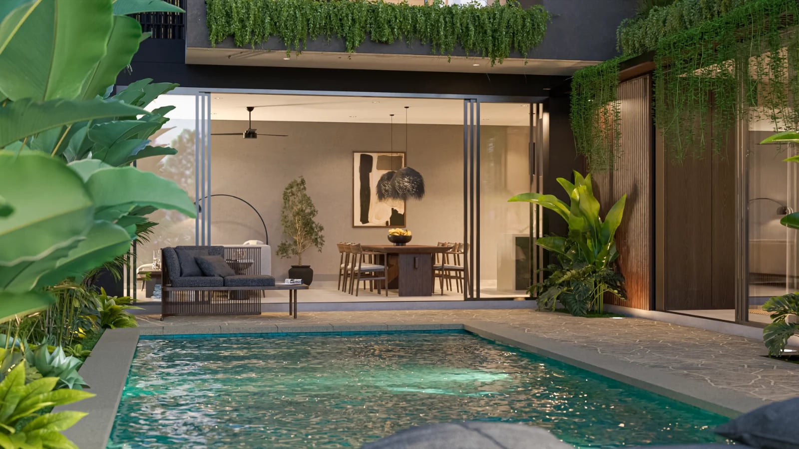Nara Villas 3-bedroom villa render - Uluwatu Bali