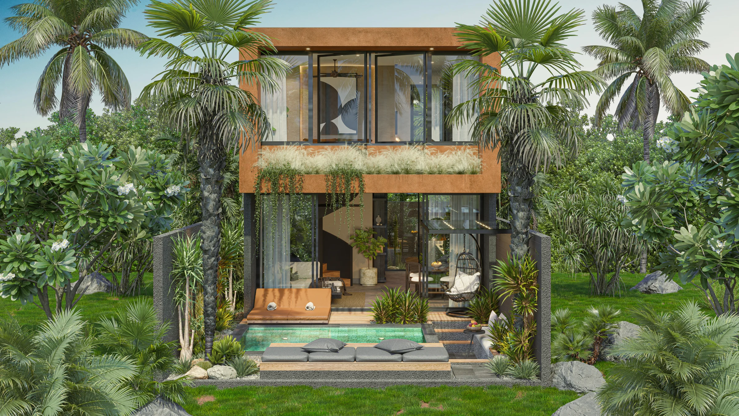 Suku Residences 2-bedroom villa with private pool and tropical garden - Uluwatu Bali