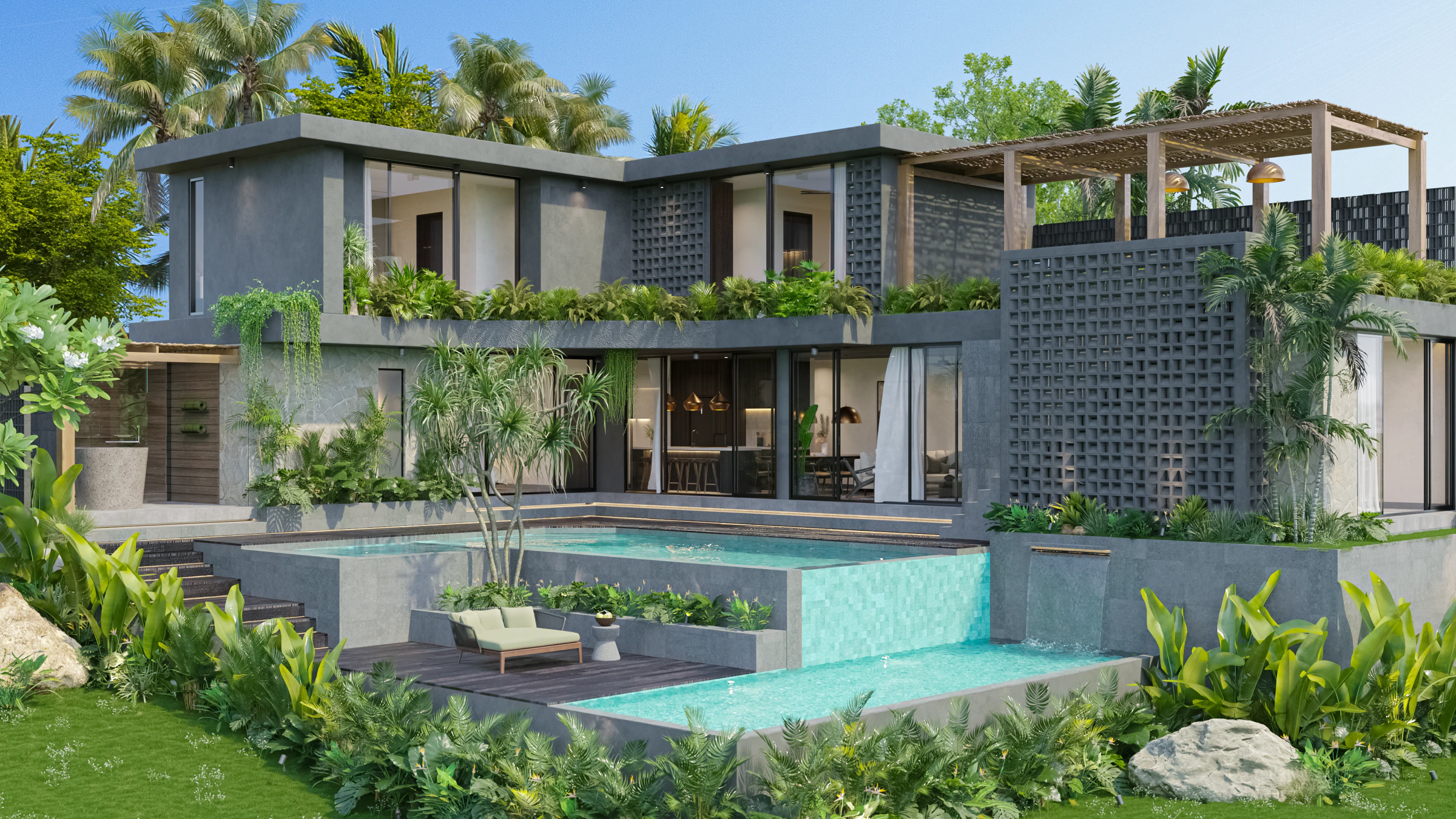 Suku Residences 4-bedroom flagship villa with private pool and gardens