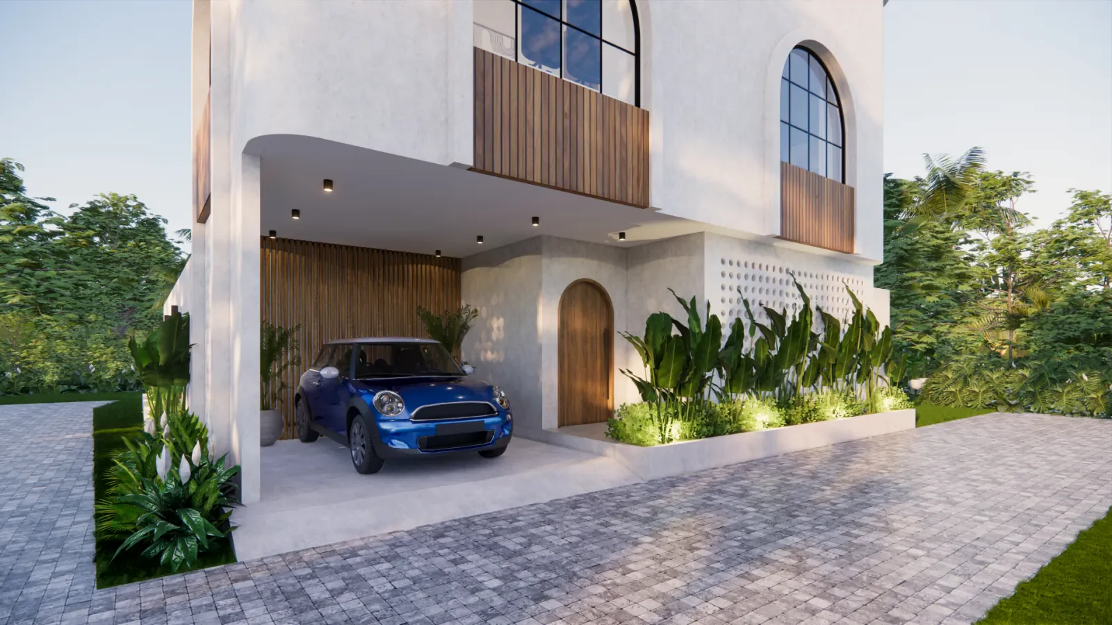 Delgado Villa - Modern Tropical villa by Balitecture