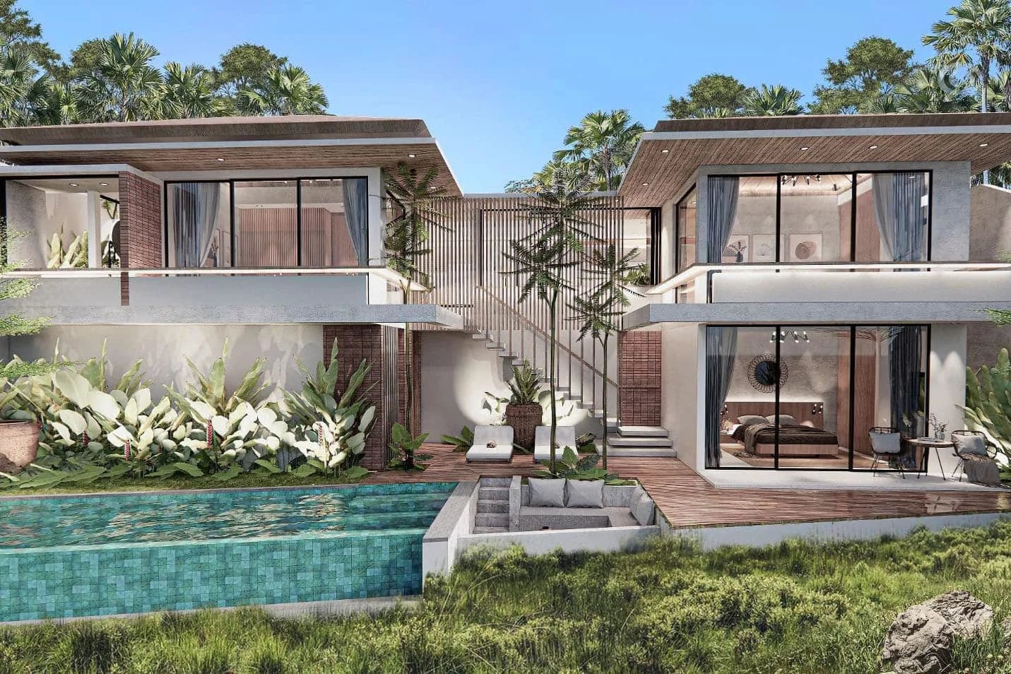 River Edge Villa - interior and exterior design by Balitecture
