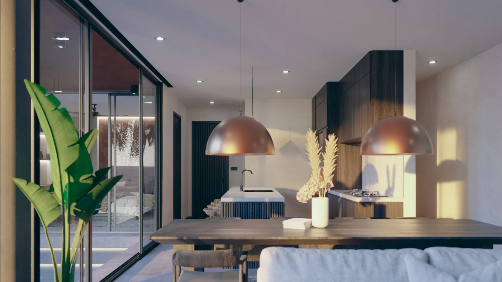 Suku Residences master bedroom - resort-level finishes and premium materials