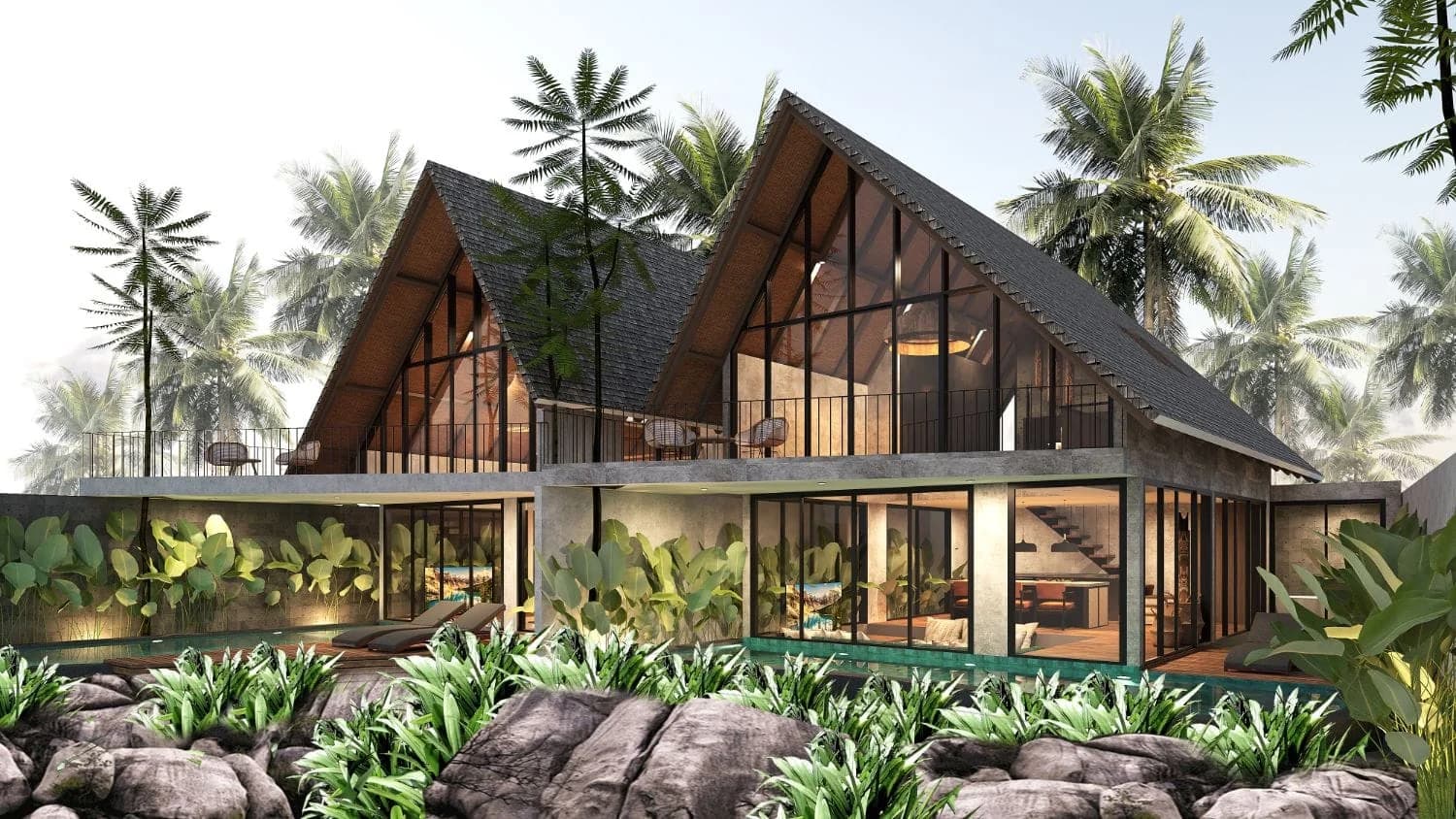 Villa Astu 1 & 2 - Balitecture villa design in Bali, Indonesia