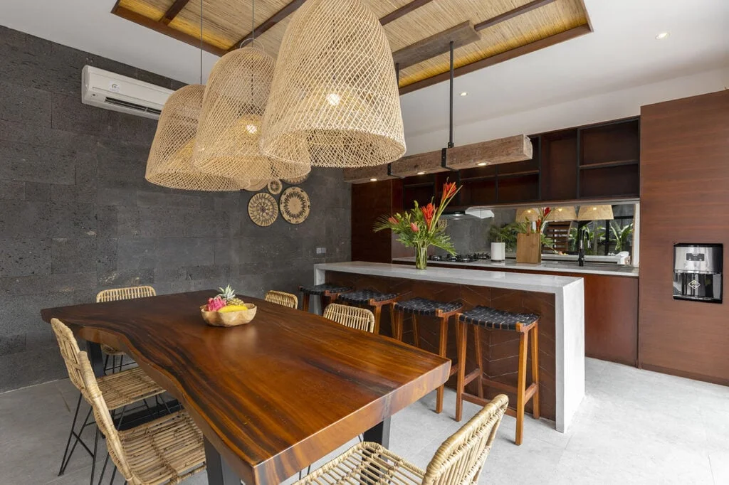 Interior design quality in a Balitecture villa development