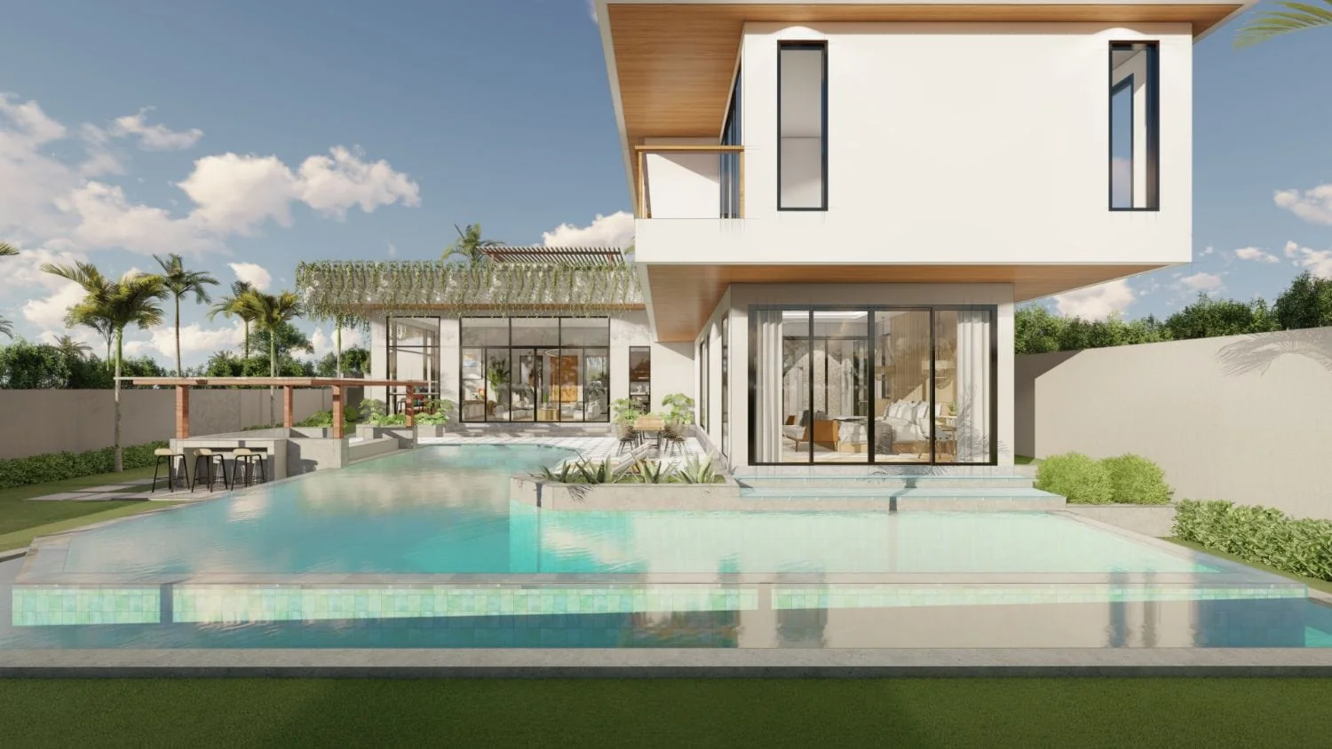 Villa Raya - Modern Tropical villa by Balitecture